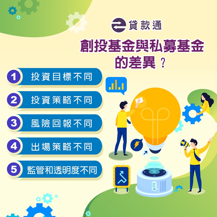 創投基金與私募基金的差異?